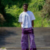 Unisex Ankara palazzo pants styled with a BINTA top