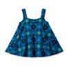 Ankara flared sleeveless swing top