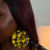 Lightweight Ankara earrings with gold hook