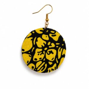 Handmade Ankara fabric earrings