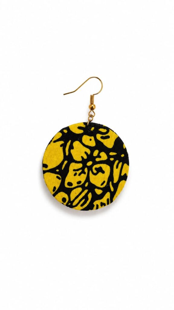 Handmade Ankara fabric earrings