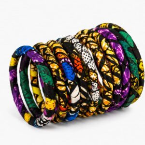 Handmade Ankara fabric bracelet